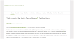 Desktop Screenshot of bartlettsfarmshopdevon.co.uk